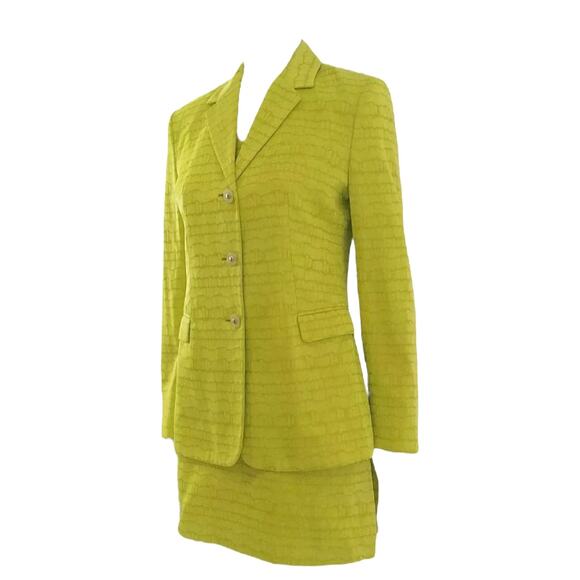 Versace Lime Dress x Blazer Suit Set - Picture 4 of 7